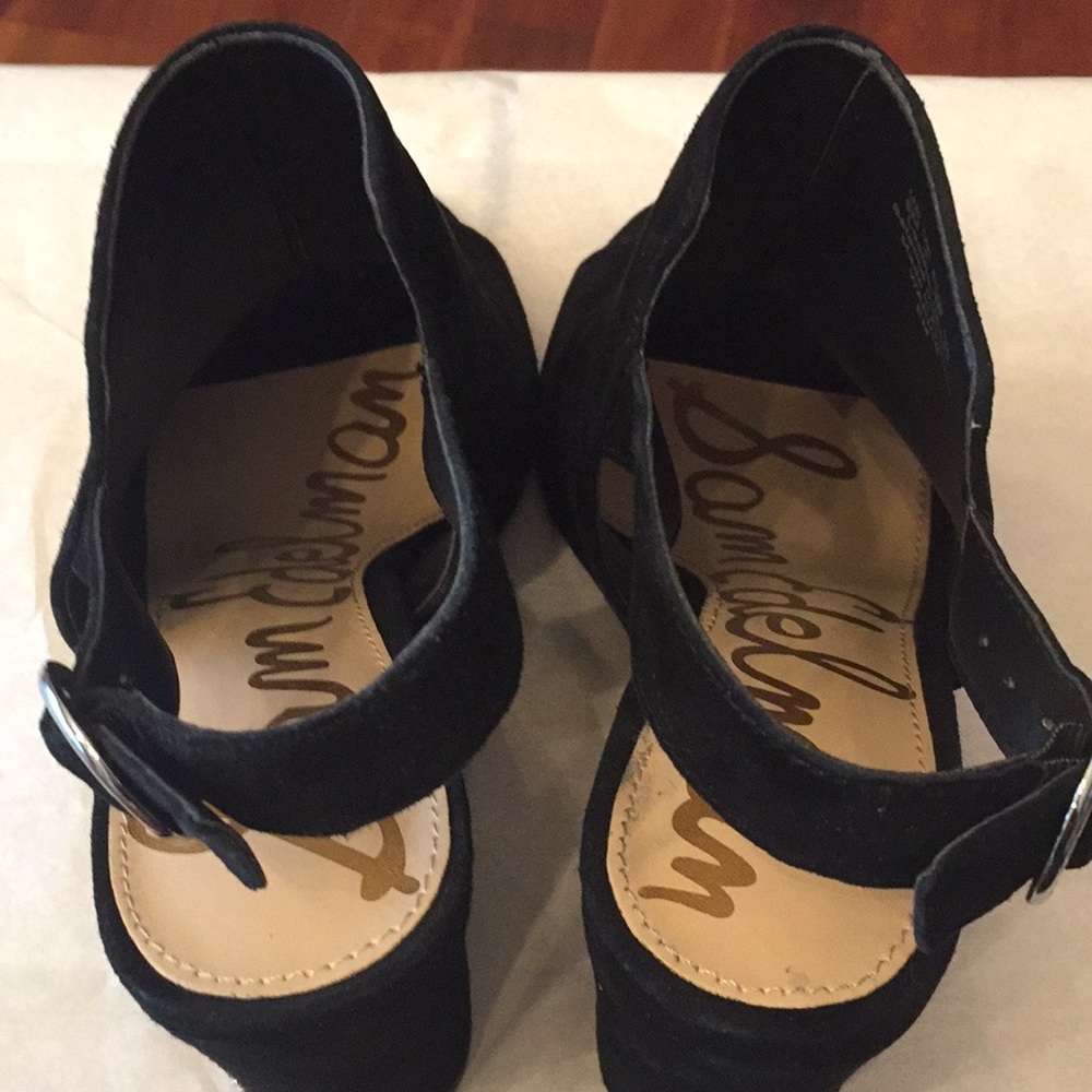 BNWT Sam Edelman Suede Warick Wedge Sandal - Picture 6 of 8